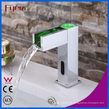 Fyeer Badezimmer-Wasserfall-Becken-Hahn-automatischer Sensor-Hahn mit LED (QH0155F)